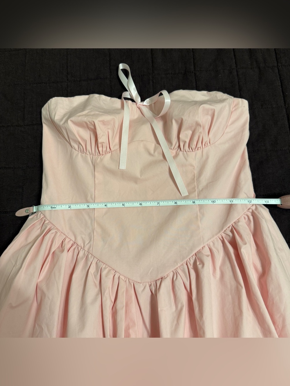 Princess Polly| Pink Bubble Hem Strapless Mini Dress Birthday Party Size 4 - Picture 4 of 10